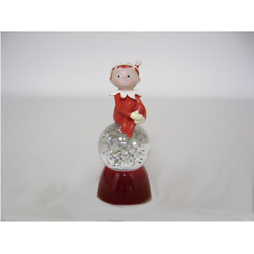 Elf on the Shelf Christmas Color Changing Snow Globe by Roman