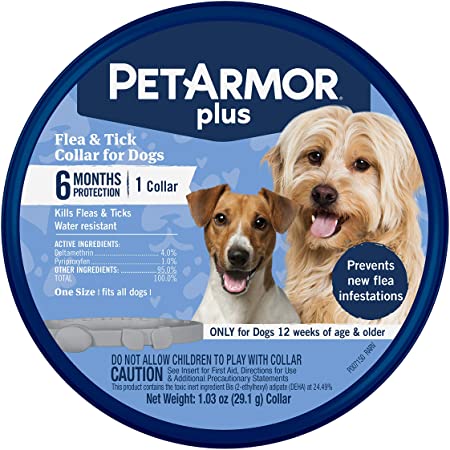 PetArmor Plus Flea & Tick Collar for Dogs, (one Size fits All)