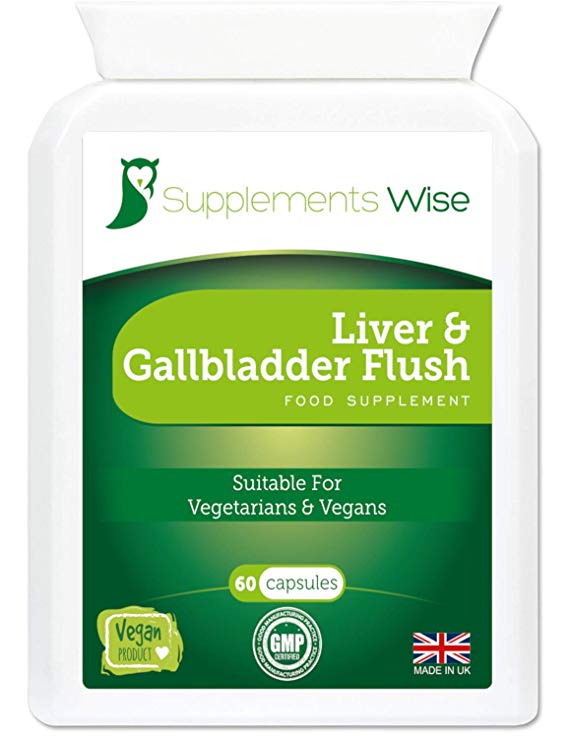 Liver and Gallbladder Flush - 60 Capsules - Powerful Detox and Cleanse Formula - High Strength Liver Support Supplement - Reduce The Impact Of Alcohol On The Body - 14 Natural Active Ingredients