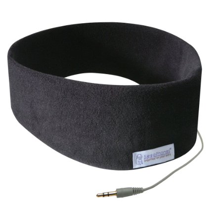 AcousticSheep SleepPhones v.5 Wired Classic Ultra-Comfortable Headband Headphones (Black, Medium)