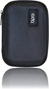 Bipra EVA Hard Case Bag for Western Digital WD My Passport, Essential, Maxtor, Bipra, Samsung Portable External USB Hard Drive - Black