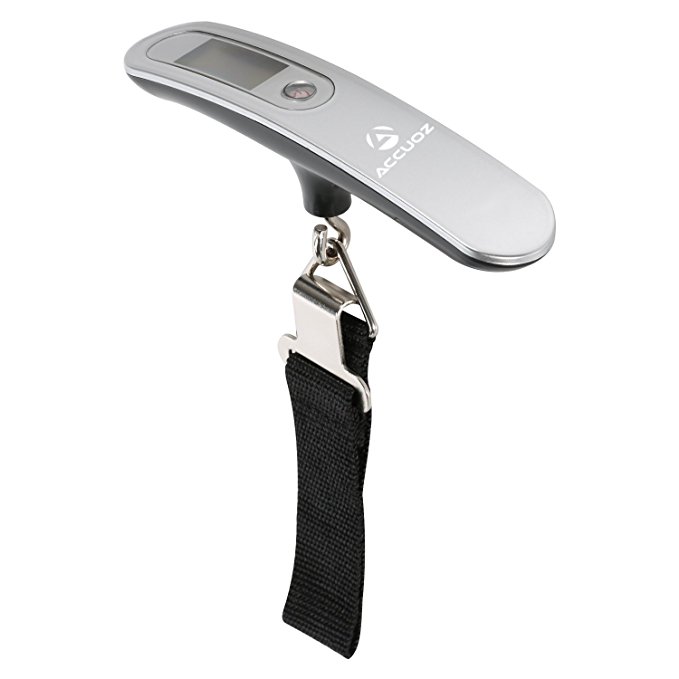 Digital Luggage Scale from Accuoz with MaxWeight 110 lb. Travel with the Best