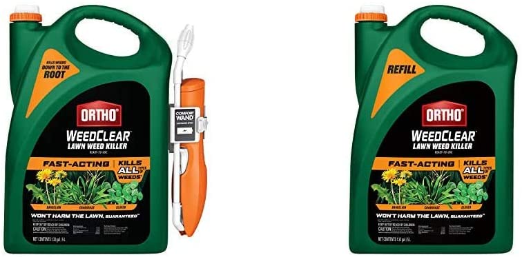 Ortho WeedClear Lawn Weed Killer Ready-to-Use with Comfort Wand with Refill for Nothern Lawns