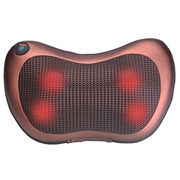 Autocastle Shiatsu Massage Pillow with Heat for Car,Home,or Office,Premium Car Masseuse Massager & Massaging Pillow for Back, Shoulders & Neck Pain Relief,Quality Heated Lumbar Electric Massager