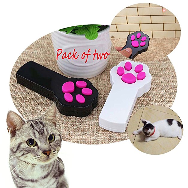 ANG Cat Catch the LED Light Interactive Exercise Toy Cat Training Tool (Pack of 2)
