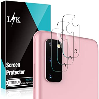 [3 Pack] L K Camera Lens Protector for Samsung Galaxy S20 5G Tempered Glass Screen Protector, 9H Hardness HD Clear Back Camera Protector