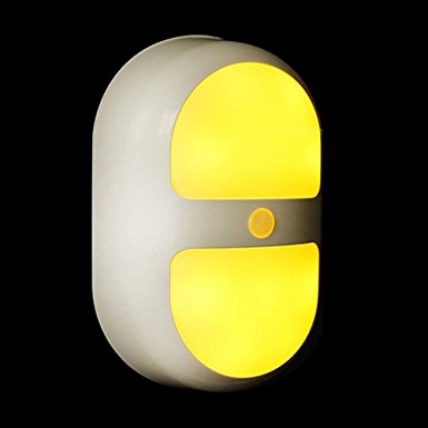 Refoss Wireless Motion Sensor LED Night Light, Cordless Battery Powered, Stick-anywhere, Safe Light for Hallway, Stairs, Bathroom, Bedroom, Kitchen, Closet, Soft Yellow Color