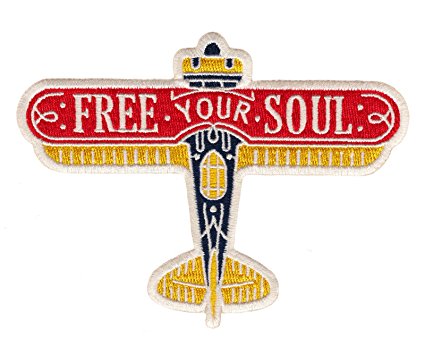 Asilda Store Free Your Soul Embroidered Sew or Iron-on Patch