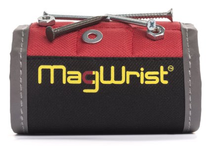 MagWrist - Magnetic Wristband For Holding Light Tools, Screws, Nails, Bolts, Drilling Bits, Screwdriver Bits, Nuts, Washers, Pins & More. For Handyman, DIY Projects, Home Improvement, As A Gift Idea