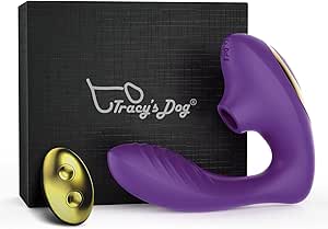 Tracy's Dog OG 2 Clitoral Sucking G Spot Vibrator, 2 in 1 Adult Sex Toys with Remote Control for Clit G Spot Stimulation, Vibrating Adult Toys for Women and Couple with 10 Suctions & Vibrations