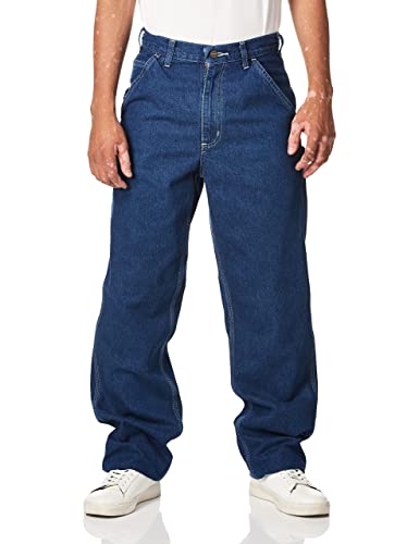 Carhartt Men's Washed Denim Original Fit Work Dungaree B13,Darkstone,38 x 28