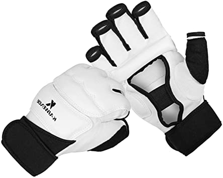 KAIWENDE Half Finger Kickboxing Gloves - Also Fit for Taekwondo Sparring,Training Light Workouts, Muay Thai, Martial Arts(Karav MAGA),Karate,Shadow Boxing,Cardio Kickboxing Class,Combat Class