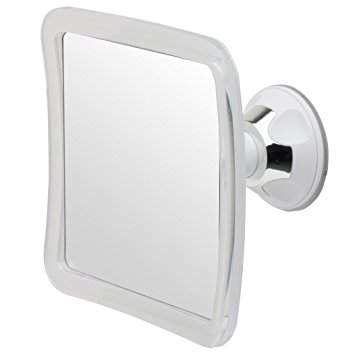Mirrorvana Fogless Shower Shaving Mirror, 2016 Model, 5.3" x 5.3" Surface, 3X Magnification