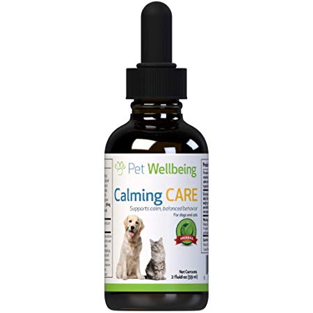 Pet Wellbeing - Calming Care for Dog Anxiety and Stress 2oz (59ml) - For and Canine Anxiety and Stress