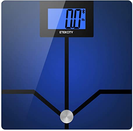 Etekcity Digital Bathroom Body Weight Scale, High Precision Smart Step-on Technology, Tempered Glass, Backlit Display, Body Tape Measure, 400 lb/180 kg