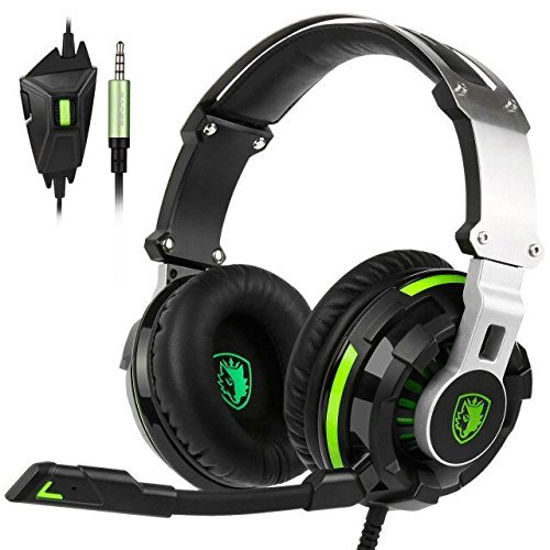 SADES SA933 7.1 Virtual Sound 3.5mm Jack Stereo Gaming Headset Over the Ear Headphone with Microphone for PC New Xbox One PS4 Laptop