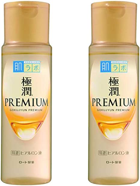 Rohto Hadalabo Gokujyun Premium Hyaluronic Acid Lotion 5.7floz/170ml 2 bottle set