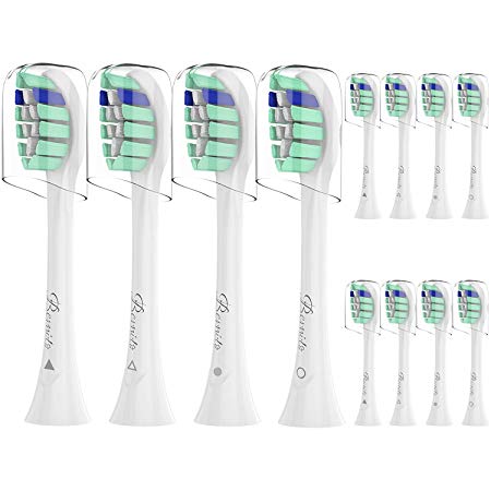 Brush Heads Replacement for Phillips Sonicare Electric Toothbrush, 12 Pack