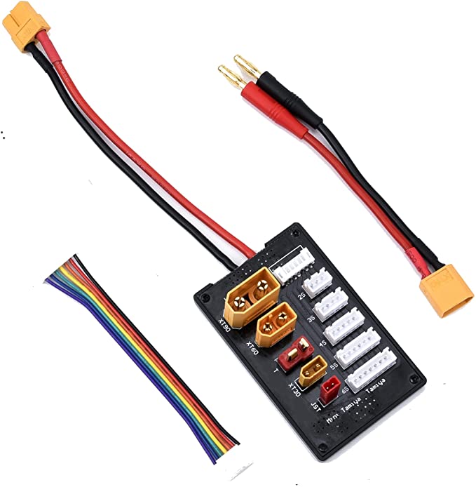 XT30 XT60 XT90 JST T Connector Lipo Battery Multi Charger 2-6S Lipo Battery Parallel Charging Board for Imax B6 B6AC IDST Q6 Lite