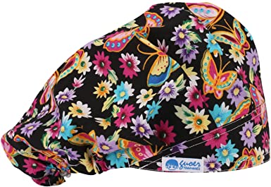 GUOER Hat Bouffant Cap Working Hat One Size Multi Color