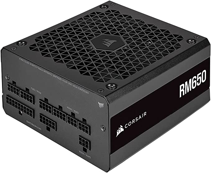 CORSAIR RM Series (2021), RM650, 650 Watt, 80 PLUS GOLD Certified, Fully Modular Power Supply