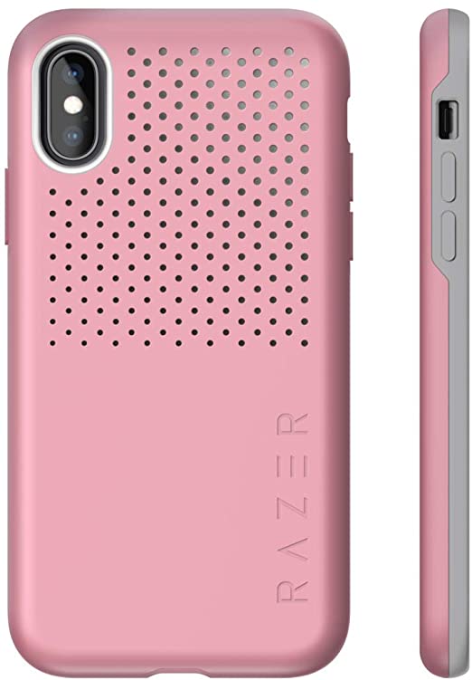 Razer Arctech Pro for iPhone Xs Max Case: Thermaphene & Venting Performance Cooling - Wireless Charging Compatible - Drop-Test Certified up to 10 ft - Quartz Pink