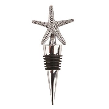 Seaside Starfish Pewter Bottle Stopper by Twine