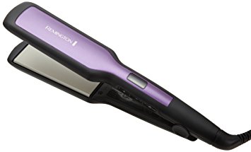 Remington S5520 Wide Digital Anti Static Ceramic Hair Straightener, 1 ¾-Inch, Purple