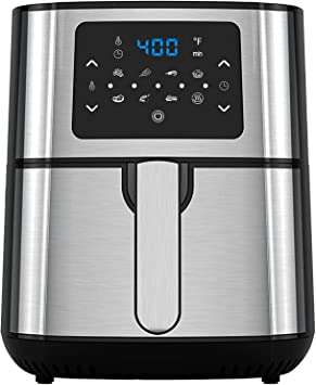 BLUE STONE Air Fryer, Max XL 6 Quart Electric Hot Oven Oilless Cooker, LCD Touch Panel with 7 Presets, Nonstick Frying Pot, Easy to Clean