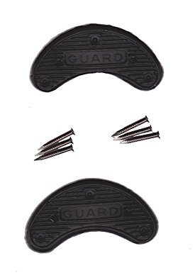 GUARD Quality Heel & Toe Plates Polyurethane (Plastic) Taps Savers 10 Pair Self-Adhesive with Nails! Made in USA! (#5)
