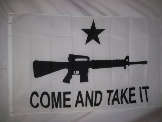 Come and Take It M16 Ar15 Carbine Rifle Gun Flag 3 X 5 3x5 New in Package Rebel