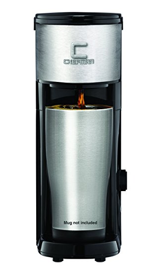 Chefman RJ14-SKG Versa Brew K-Cup & Coffee Ground Brewer, Black