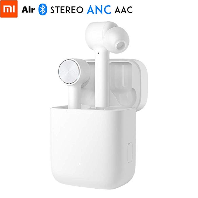 Xiaomi Air TWS Headset,Original Bluetooth 4.2 True Wireless Stereo Earphone ANC Switch ENC HD Auto Pause Tap Control Wireless Earbuds IPX4 Waterproof with Charging Box Earphone for iOS and Android