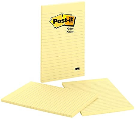 Post-it Pop-up Notes 5x8 in, 2 Pads, America's’s #1 Favorite Sticky Notes, Canary Yellow, Clean Removal, Recyclable (663)