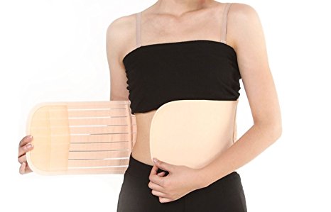 Elandy Breathable Postnatal Pregnancy Maternity Supportive Belt Abdomen Abdominal Binder for Women Postpartum -Stripe Syle (M)