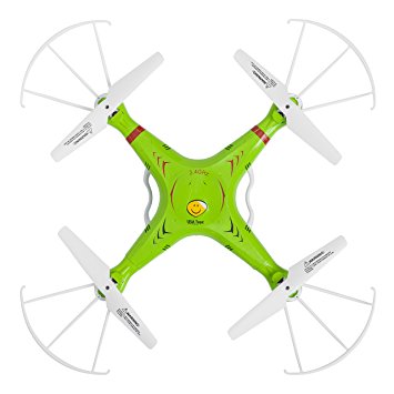 UX5C RC Quadcopter Drone with Camera (720p HD) Headless Mode 2.4GHz 4 CH 6 Axis Gyro RTF Includes BONUS BATTERY Doubles Flying Time