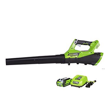 GreenWorks G-MAX 40V 110MPH - 390CFM Cordless Blower, 2Ah Battery & Charger Included