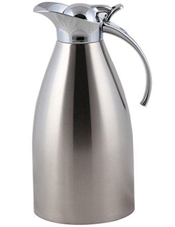 Panesor 51 Ounce Thermal Coffee Milk Carafe Vacuum Insulated Stainless Steel Carafe Pitcher