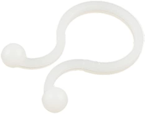 uxcell White Nylon Round Tips Twist Lock Cable Tie 100 Pcs