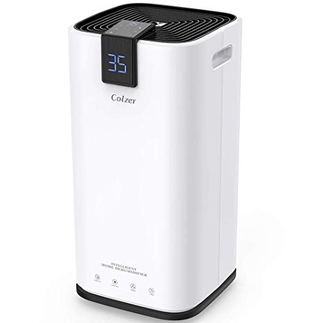 Colzer 70 Pints Portable Dehumidifier, Large Capacity, Compact Dehumidifier for Home, Bathroom, Kitchen, Bedroom, for Spaces Up to 4000 Sq Ft, Continuous Drain Hose Outlet