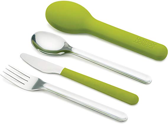 Joseph Joseph 7081033GR Go Eat Cutlery Set and Case, Green