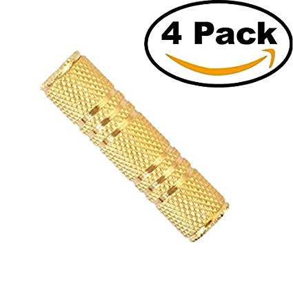 Empation 3.5mm Female to 3.5mm Female Adapter (4 pack)