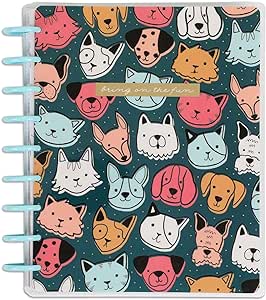 Happy Planner 12-Month Undated Classic Planner-Playful Pets