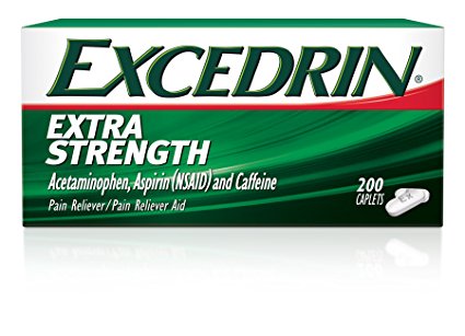 Excedrin Extra Strength Pain Relief Caplets 200 count For Headache Relief