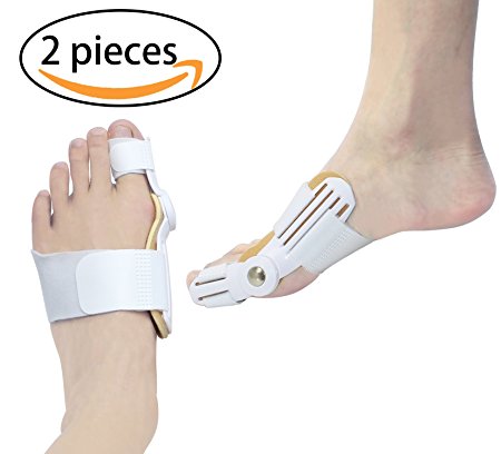 Bunion Corrector Splint and Bunion Relief Pads Foot Bunion cushions Protector … (White)