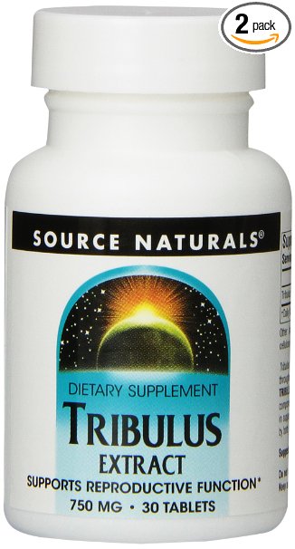 Source Naturals Tribulus, 750mg, 30 Tablets(Pack of 2)