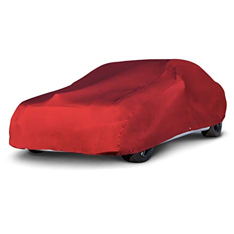 Budge Soft Stretch Car Cover Indoor Fits Cars up to 16' 8" Long, RSC-3 (Nylon and Polyester, Red)