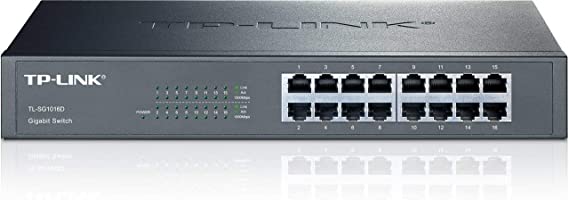 TP-Link 16-Port Gigabit Ethernet Unmanaged Desktop/Rackmount Switch (TL-SG1016D)