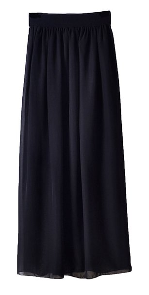 Nicetage Women's Maxi Skirt Long Chiffon Skirts