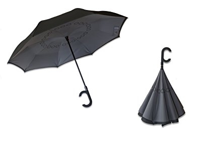 Upside Down Umbrella - Large Double-Layer Design with Auto Close